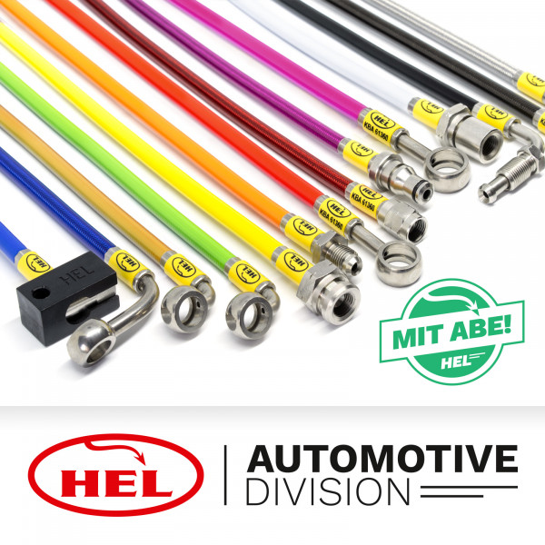 HEL Stahlflex Bremsleitungen 4-teilig Mazda 3 inkl. MPS 03-09, mit ABE