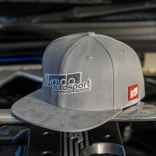 KAIDO Autosport Limited Snapback 2019, Grau mit Wildleder-Schild